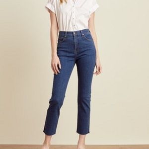 NWOT Veronica Beard Ryleigh Slim Straight High Rise sz26
